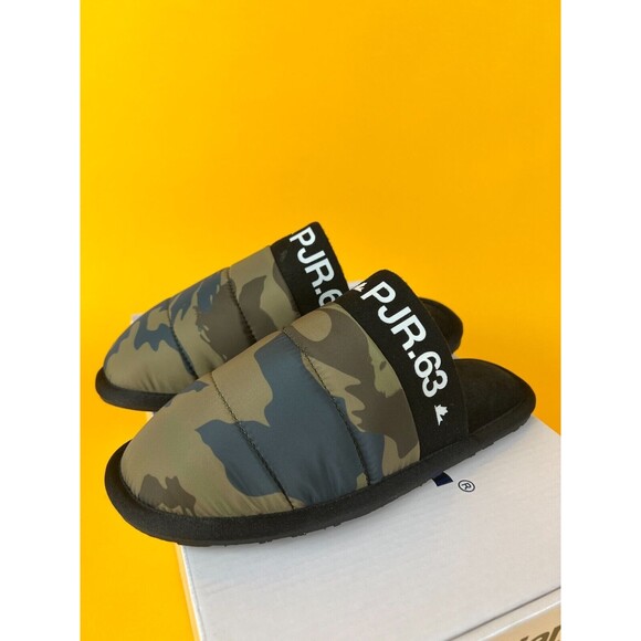 Pajar Canada Stevie Mule Slippers Womens 37 M Olive Green Camo Slip On Flats NWB - Picture 4 of 12